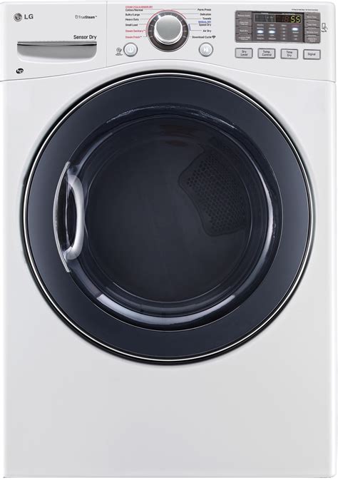 LG DLGX3571W 27 Inch Gas Dryer with TrueSteam™ 